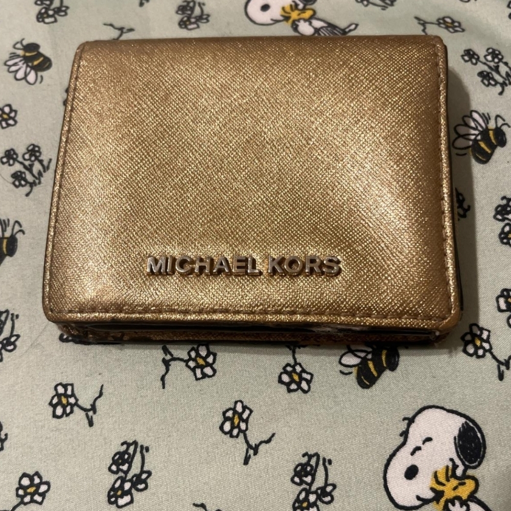 Michael Kors Gold Wallet
